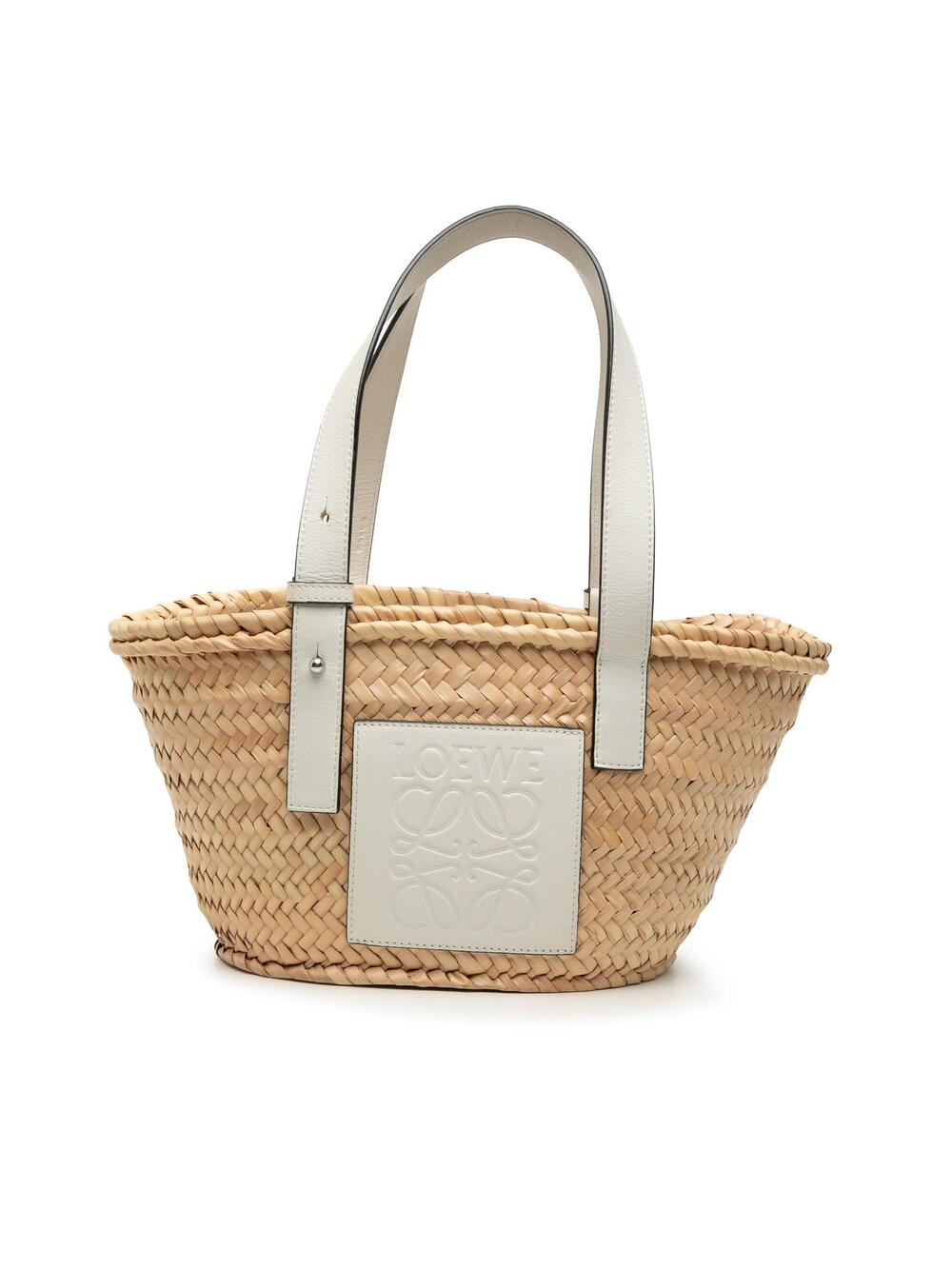 Loewe Small Raffia Anagram Basket Tote #360863L53B